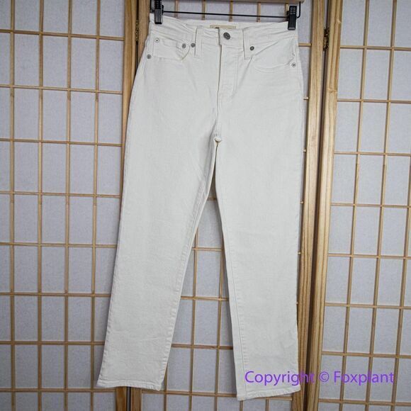 NEW Madewell The Petite High-Rise Perfect‎ Vintage Jean in Tile White, 24P - Picture 3 of 16